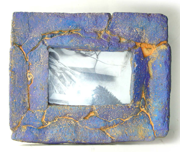 picture frame blue